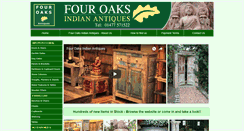 Desktop Screenshot of fouroaks-indianantiques.com