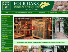 Tablet Screenshot of fouroaks-indianantiques.com